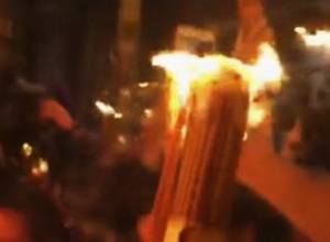 Sacred fire reaches Church of the Holy Sepulchre