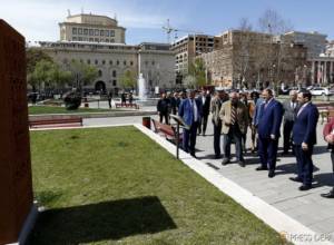 Խաչքարերի պուրակը  համալրվել է ևս 4 խաչքարերի կրկնօրինակներով