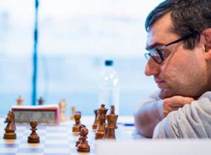 Sergei Movsesian is behind leaders