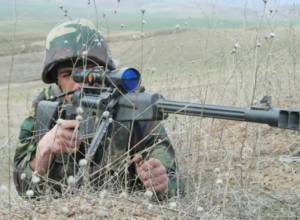 Azerbaijani troops used 85-mm divisional gun D-44 to fire against Artsakh military positions