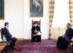 Католикоса заинтересовало, как села получают воду во время засухи