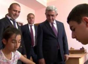 Սերժ Սարգսյանի այցը Աշտարակ
