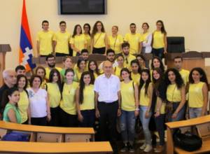 Group of young people presented the history of Artsakh