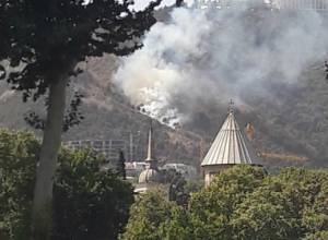 Second fire breaks out on Mount Mtatsminda