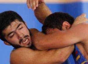 Wrestler Karen Aslanyan - champion of World Military Wrestling Championship