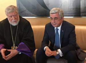 Serzh Sargsyan meets with Catholicos Aram I