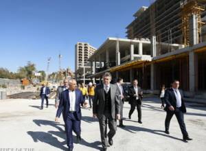 PM inspects progress in Dvin hotel complex reconstruction