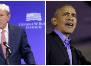 Two former US presidents make statements condemning Trump