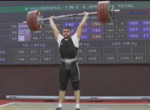 Weightlifter Samvel Gasparyan - European Youth Vice-Champion
