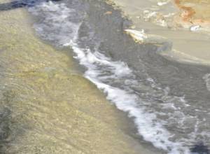 Tailing waters in Agarak mix with the river Araks