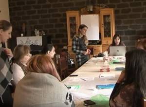 Active girls and women from different regions of Armenia visit Alaverdi