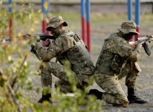 Показательные выступления в связи с днем разведчика