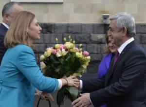 Moldova president’s official welcoming ceremony held at Armenia Presidential Residence