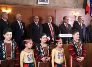 A friendship declaration between Alfortville and the Artsakh town of Berdzor is signed