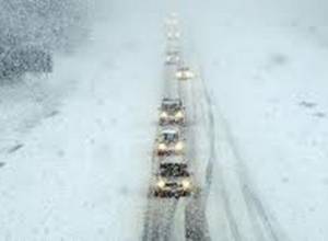 Highway from the Akhtamar Peninsula to the Tsovagyugh part is blizzard