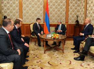 Armenian President receives representatives of United Russia party
