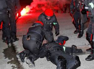 Officer dies in clashes before Athletic Bilbao v Spartak Moscow