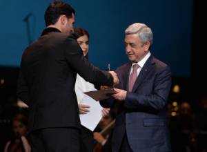 Սերժ Սարգսյանը ներկա է գտնվել «Հայկյան-2017» մրցանակաբաշխությանը
