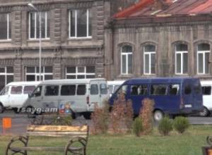 Protest action in Gyumri