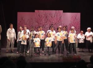 Performance of Orran's grandparents and little dhol players at theater