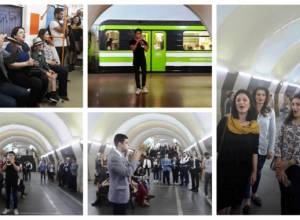 Flashmob in Yerevan metro