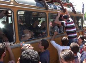 Leaflets distributed to conscripts and their relatives