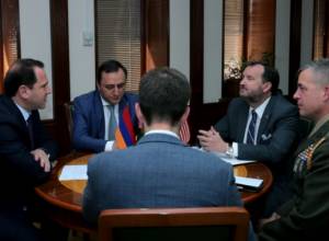 Давид Тоноян принял посла и военного атташе США