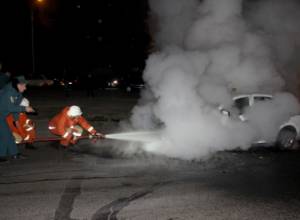 Injured people as result of traffic accident on Grigor Lusavorich Street