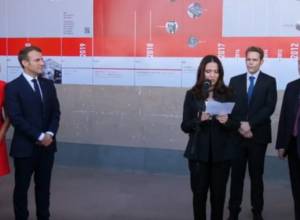 LIVE. Tour of Armen Sarkissian and Emanuel Macron at Charles Aznavour Square