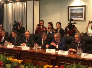Representatives of United Russia party in Yerevan at invitation of Tsarukyan bloc