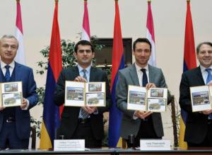 Souvenir sheet with four stamps dedicated to the theme “Armenian history. 2800th anniversary of the foundation of Yerevan”