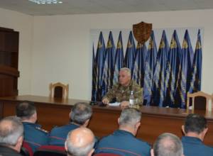 Consultation at Atsakh's Ministry of Emergency Situations