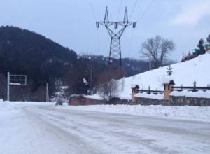 Black ice on some parts of Goris-Sisian highway