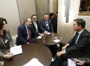 Nikol Pashinyan held meeting with Prime Minister of the Netherlands Mark Rutte in Davos