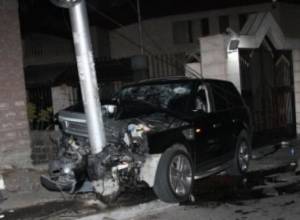 Племянник президента попал в аварию