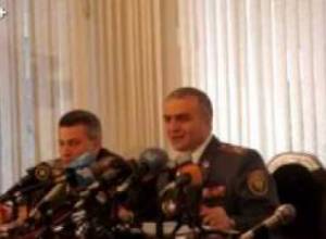 Colonel Hunan Poghosyan press conference