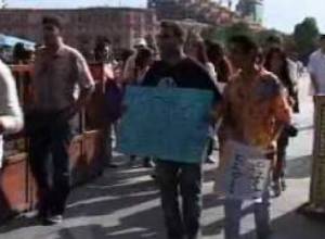 Embracement  in Yerevan streets