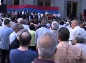 Կադրեր ՀԱԿ հանրահավաքից