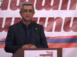 Սերժ Սարգսյանը գովաբանեց իր մրցակիցներին