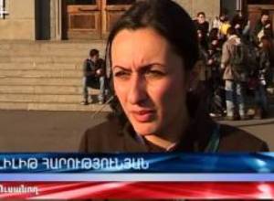 Դասադուլավորները Ազատության հրապարակում