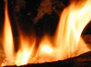 Fire near a restaurant