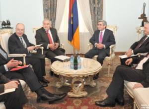 RA Presidet receives OSCE MG Co-Chairs