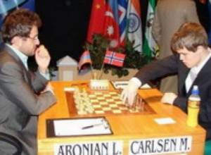 Aronian lost to Carlsen