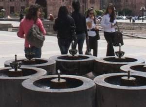 Drinking fountain bowls stolen from Republic Square