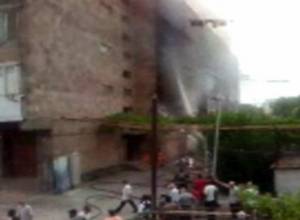 Explosion due to gas outflow