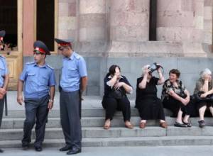 Guests at the square on Thursday