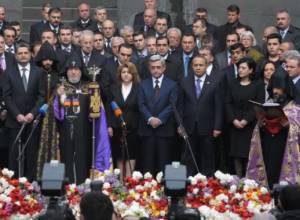 Serzh Sargsyan laid a wreath
