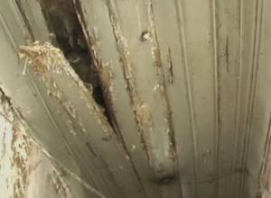 Residents taken out through the window