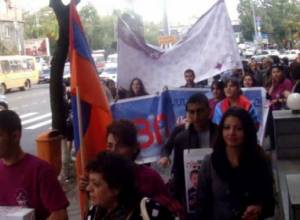 Protest against sects