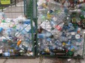 Transparent garbage cans for rural communities